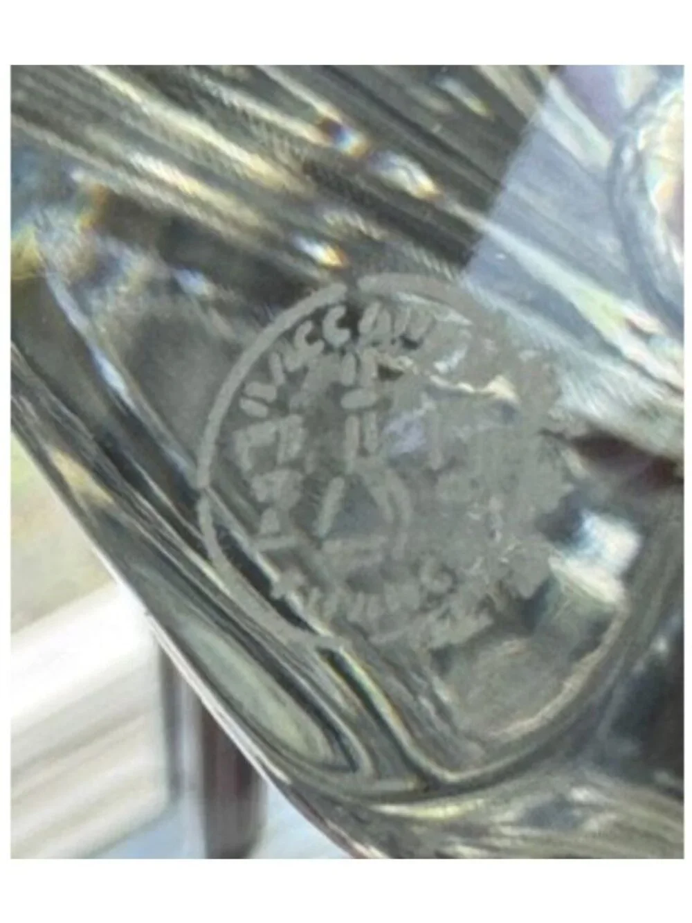 Baccarat Crystal Triangle Glass Decorative Sculpture Vase 13